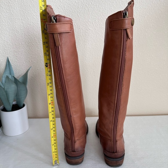 Sam Edelman Penny Whiskey Distressed Leather Knee
High Riding Boots Women's 6W - Picture 10 of 16